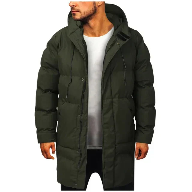 Albert | Men's Long Quilted Hooded Parka
