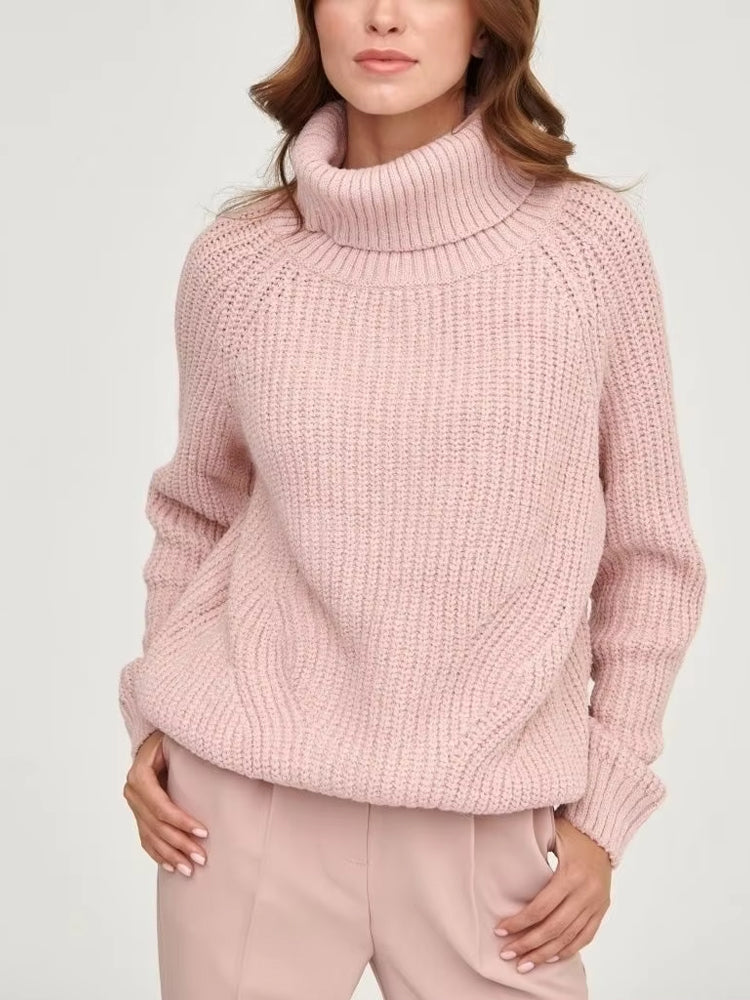 Lowri | Women's Oversized Chunky Knit Roll Neck Jumper