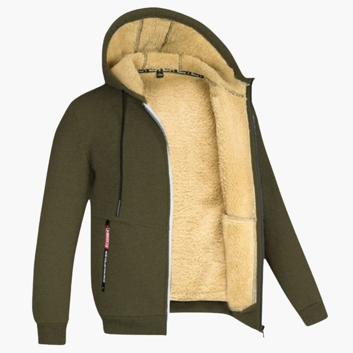 Jasper | Men's Fleece-Lined Hooded Jacket