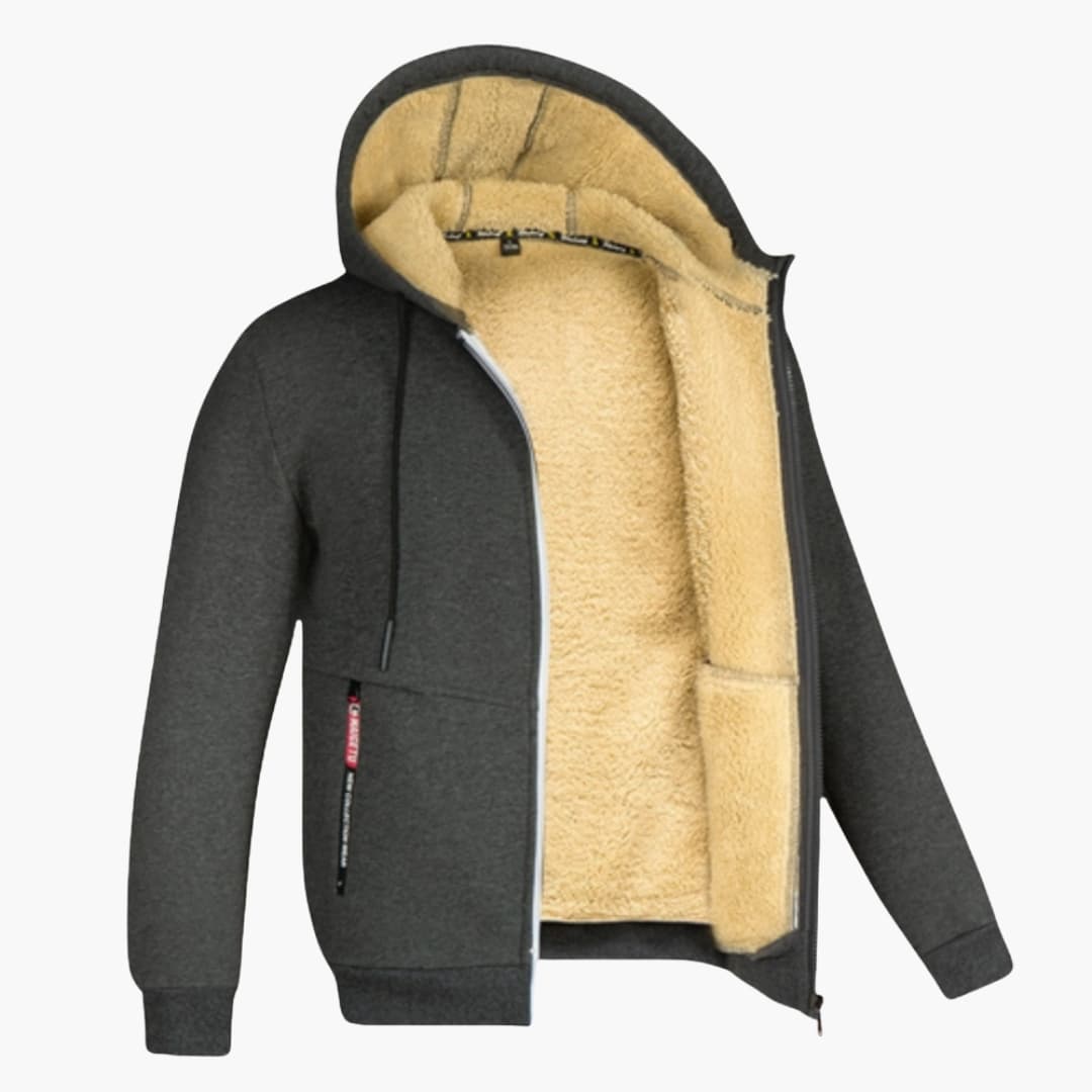 Jasper | Men's Fleece-Lined Hooded Jacket