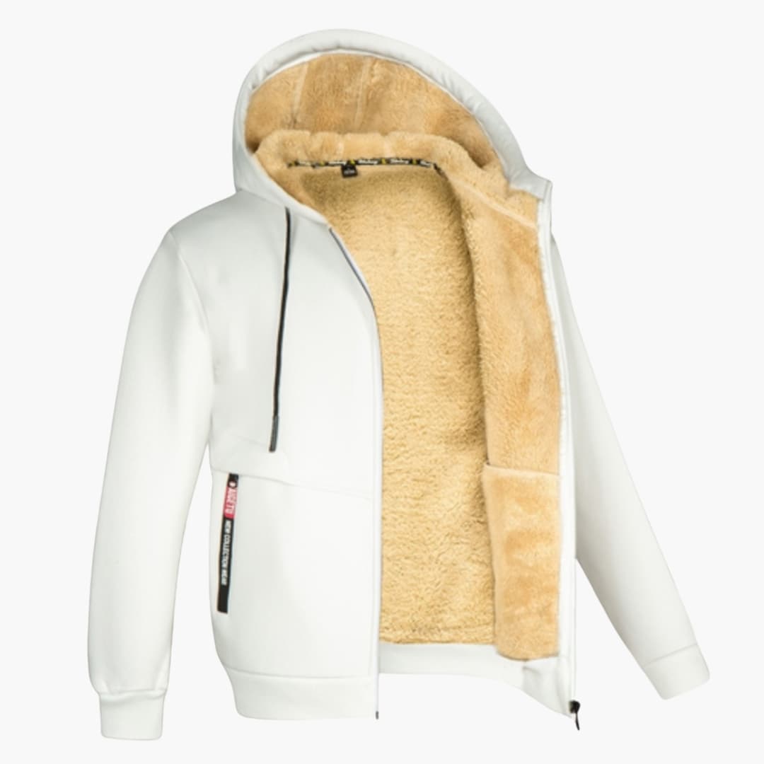 Kevin | Men's Fleece-Lined Hooded Jacket