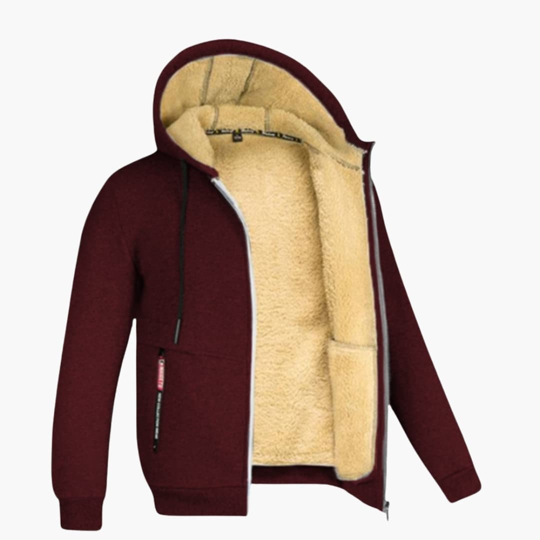 Jasper | Men's Fleece-Lined Hooded Jacket