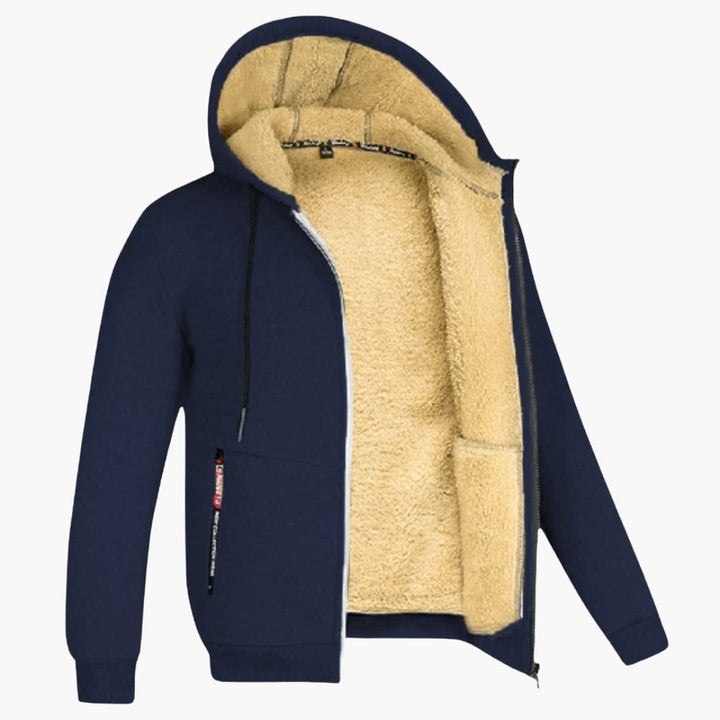 Kevin | Men's Fleece-Lined Hooded Jacket