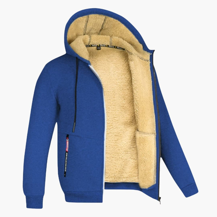 Kevin | Men's Fleece-Lined Hooded Jacket