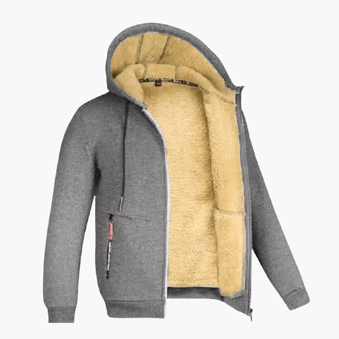 Kevin | Men's Fleece-Lined Hooded Jacket