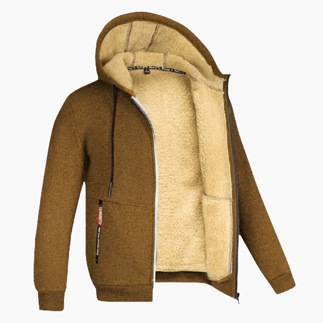 Jasper | Men's Fleece-Lined Hooded Jacket
