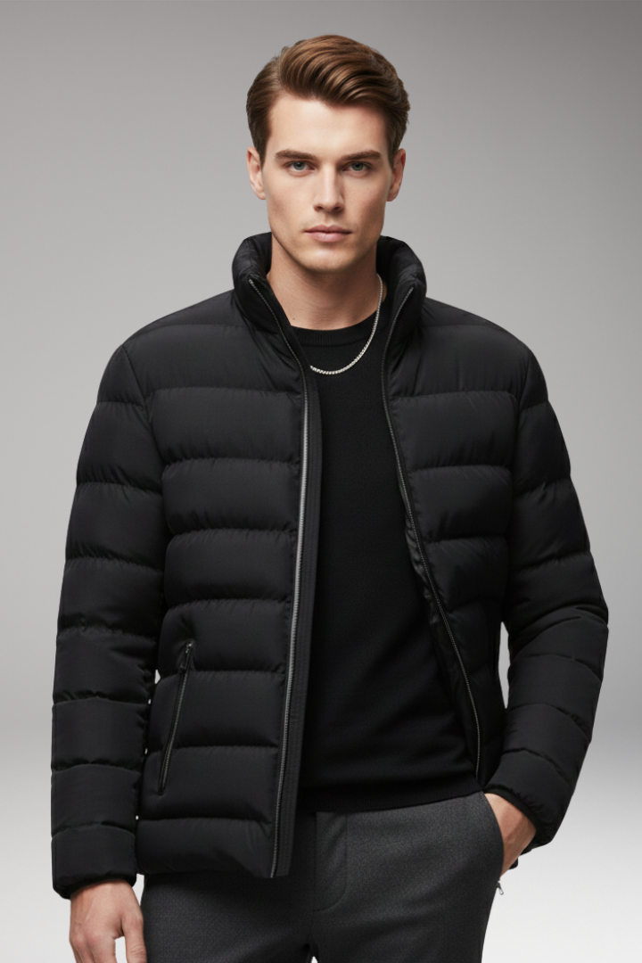 Nigel | Men's Quilted Stand Collar Jacket