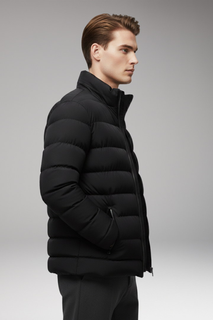Nigel | Men's Quilted Stand Collar Jacket