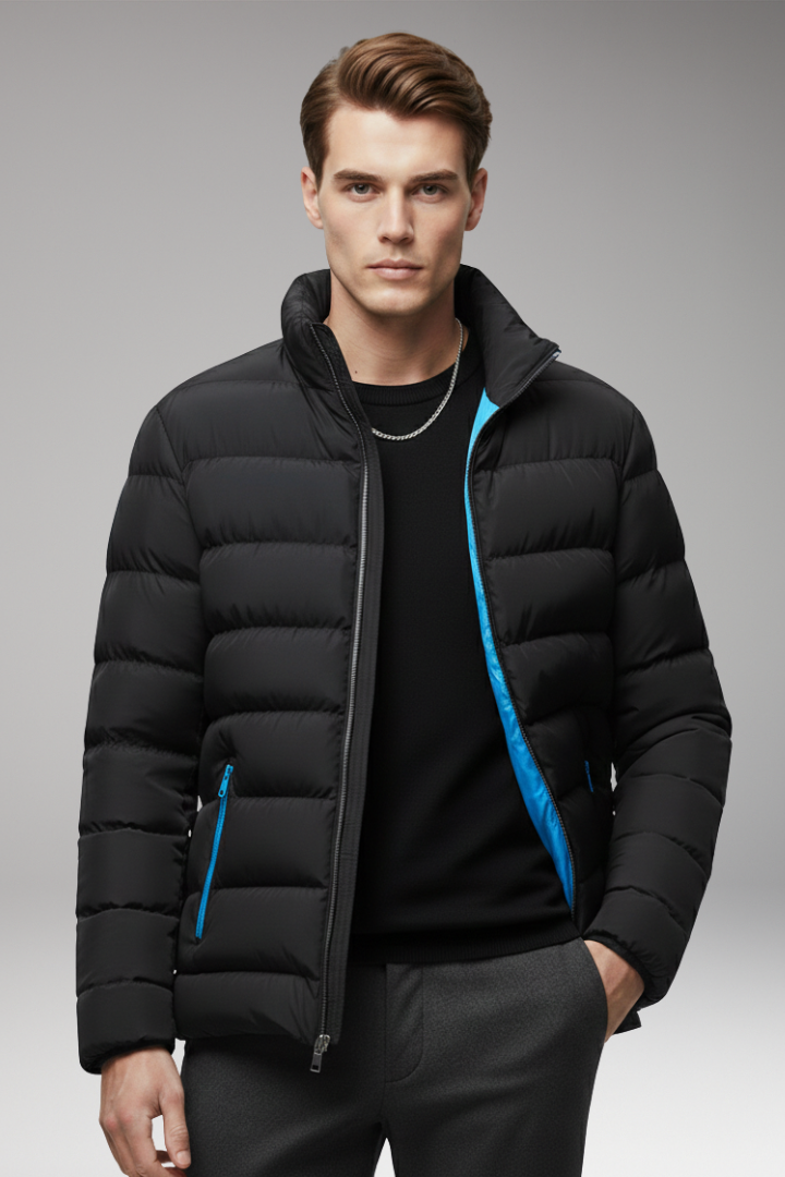 Nigel | Men's Quilted Stand Collar Jacket
