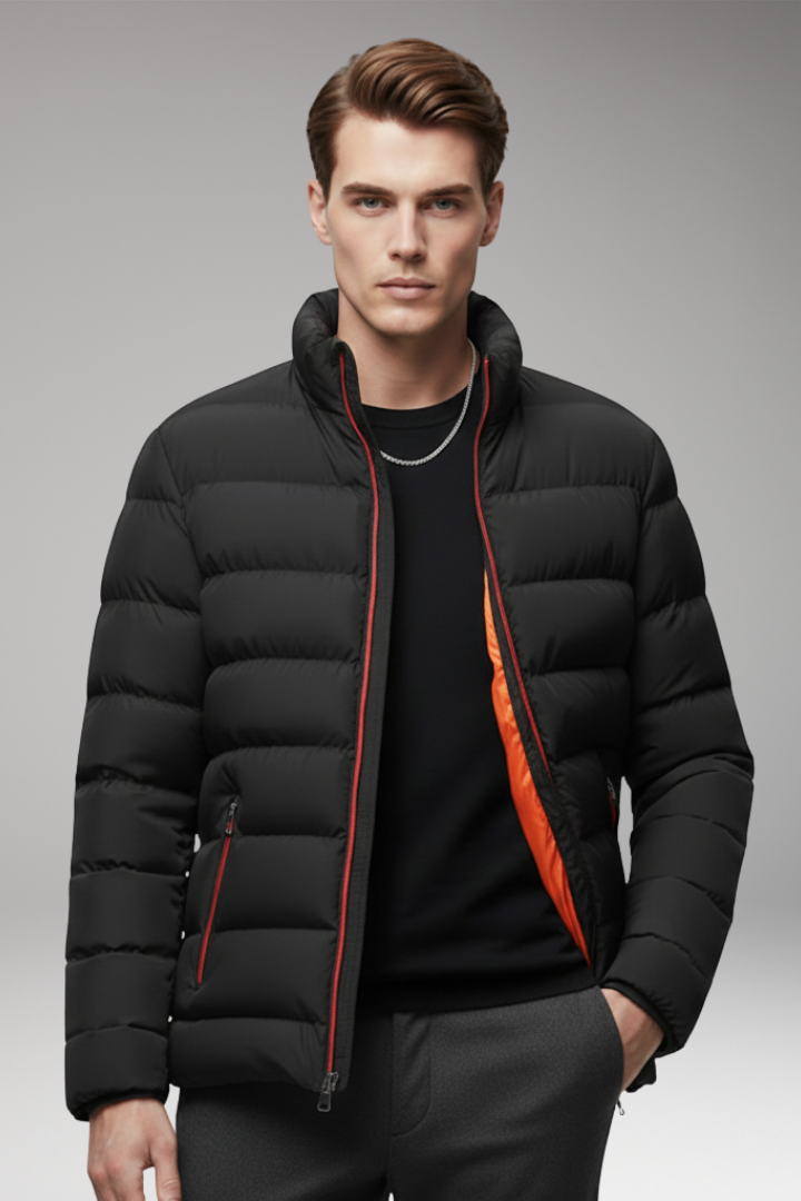 Nigel | Men's Quilted Stand Collar Jacket