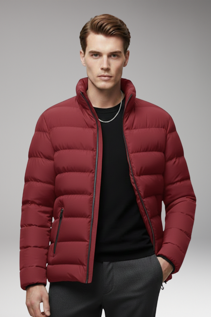 Nigel | Men's Quilted Stand Collar Jacket