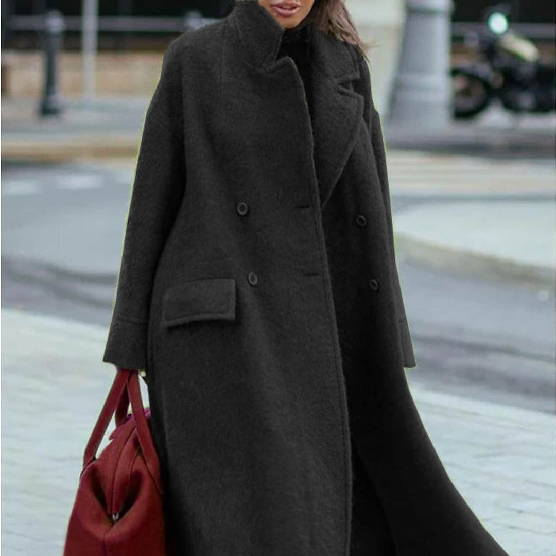 Blythe | Women's Oversized Double-Breasted Cape Coat