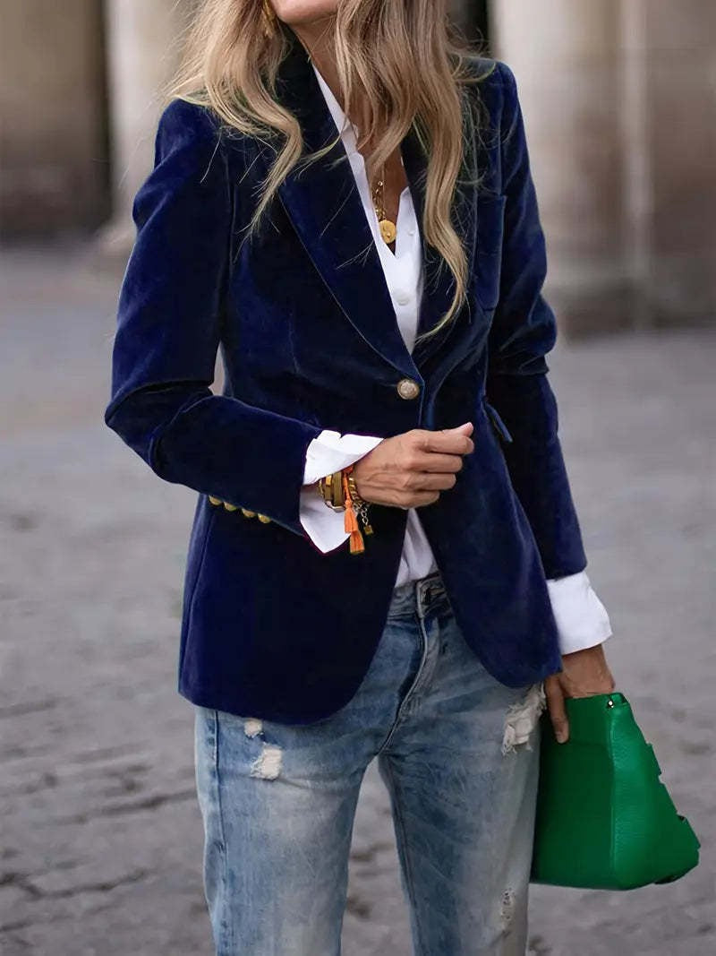 Violet | Women's Tailored Velvet Blazer