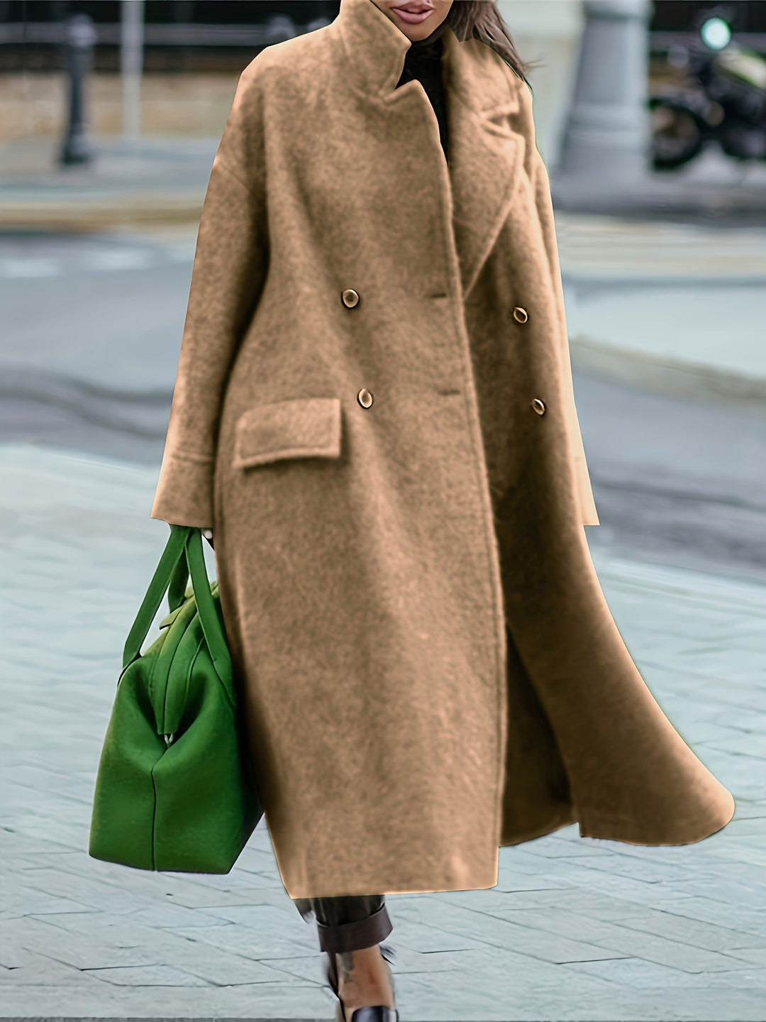Blythe | Women's Oversized Double-Breasted Cape Coat