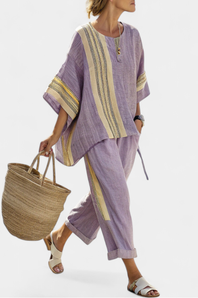 Women's Striped Co-ord Set
