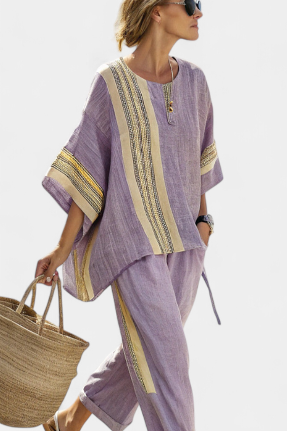 Women's Striped Co-ord Set