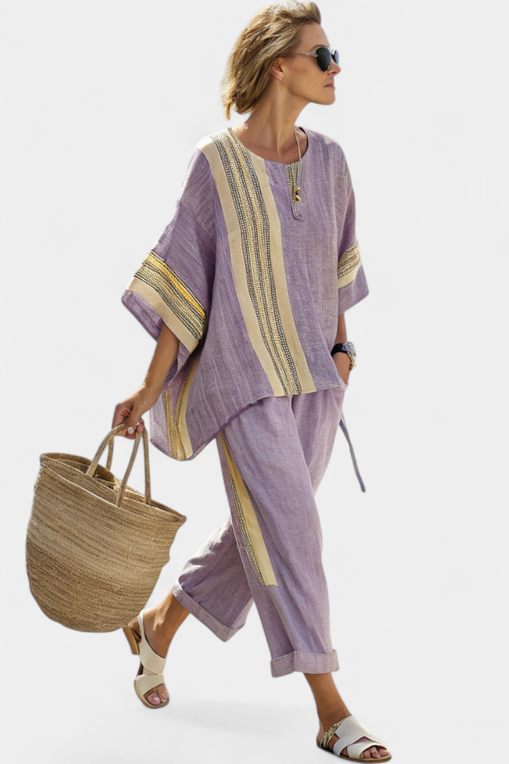 Women's Striped Co-ord Set