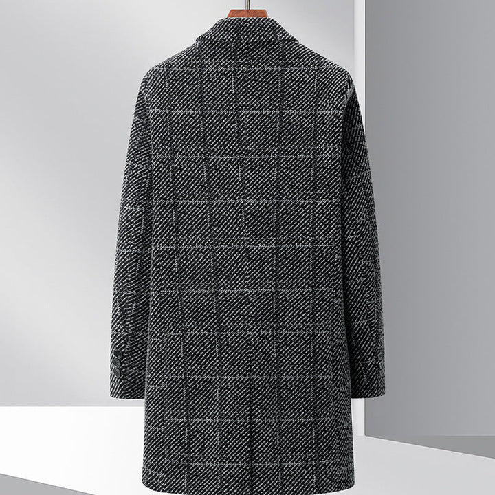 Ivan | Men's Textured Tailored Overcoat