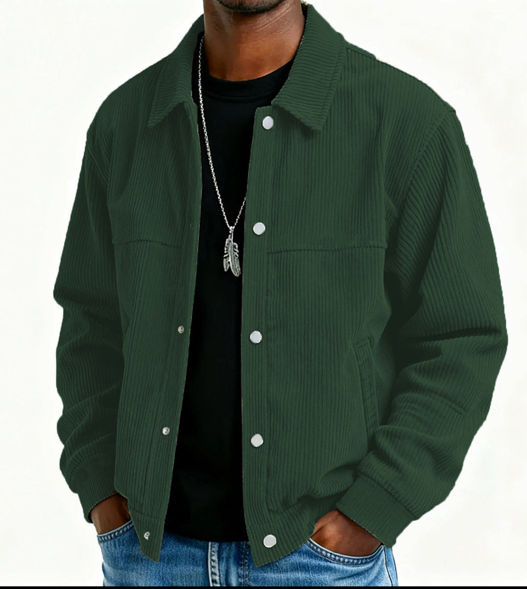 Gavin | Men's Corduroy Button-Up Jacket