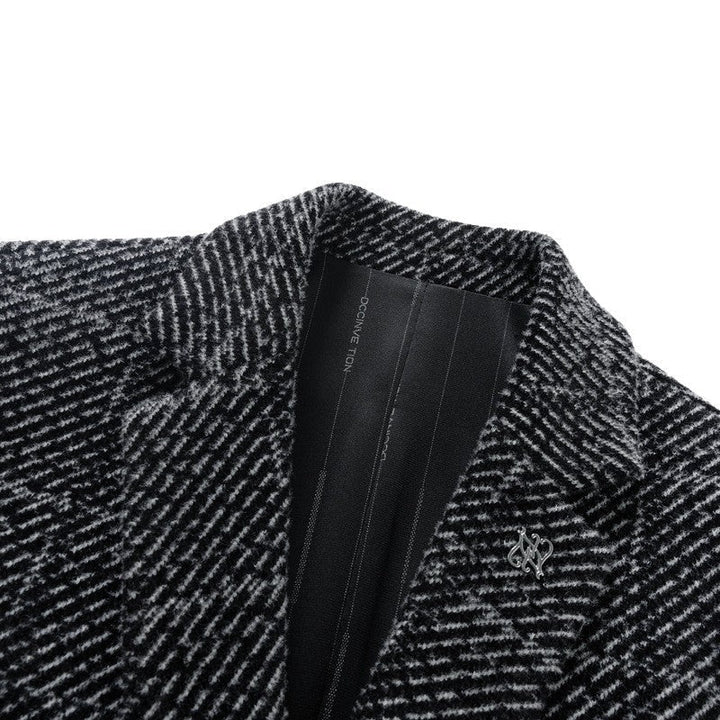 Ivan | Men's Textured Tailored Overcoat
