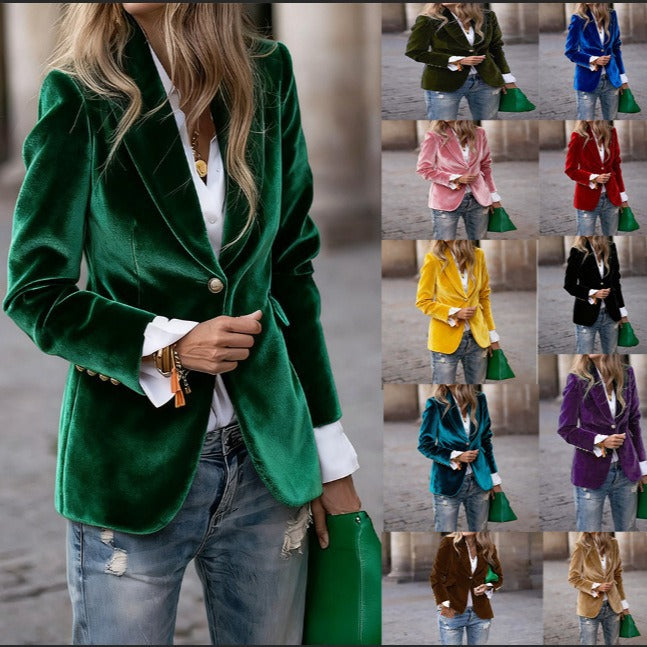 Violet | Women's Tailored Velvet Blazer
