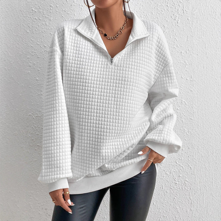 Frances | Women's Quilted Half-Zip Sweatshirt