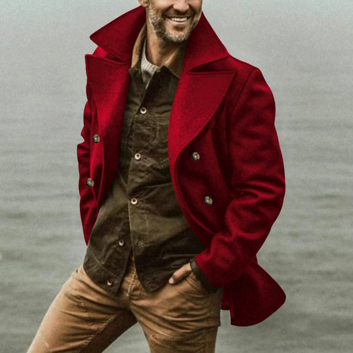 Ernest | Men's Double-Breasted Peacoat