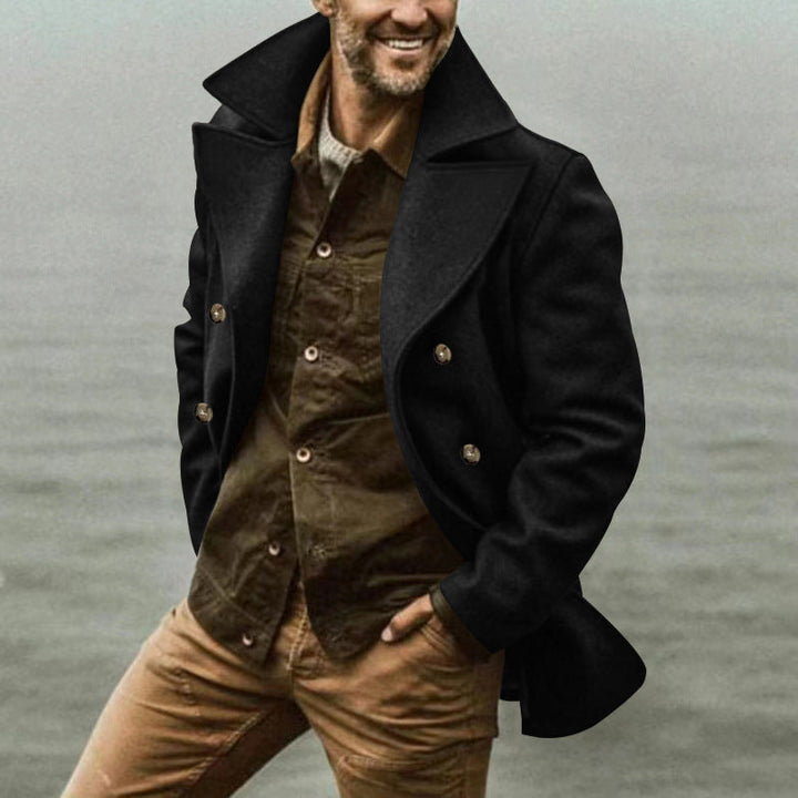 Ernest | Men's Double-Breasted Peacoat