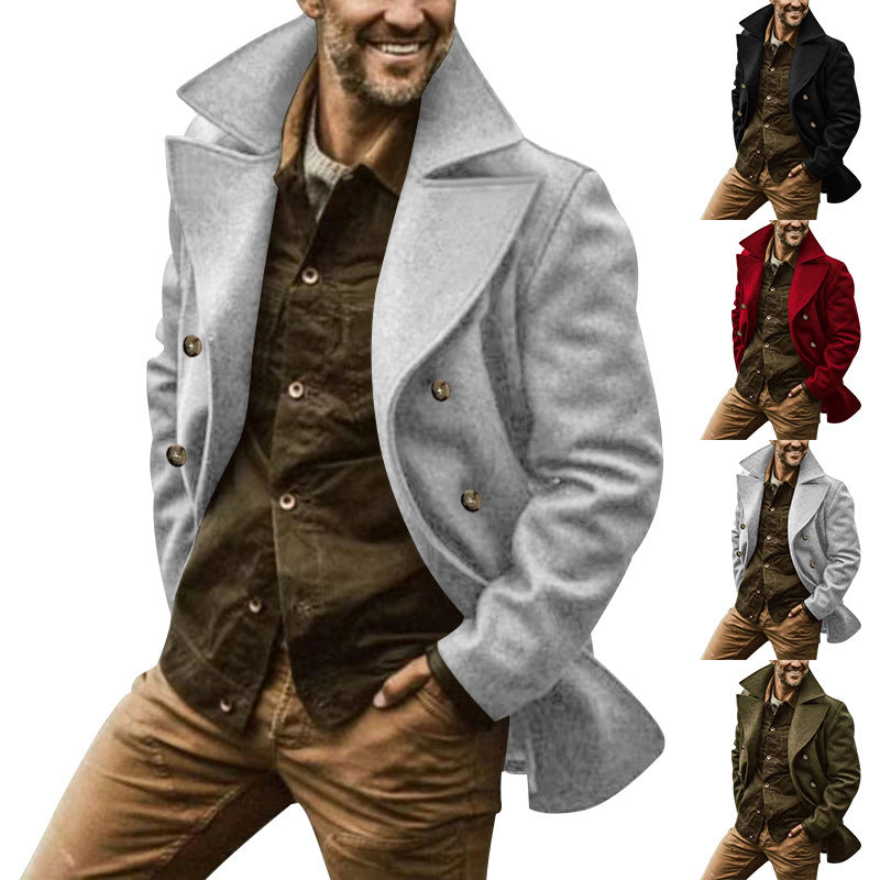 Ernest | Men's Double-Breasted Peacoat
