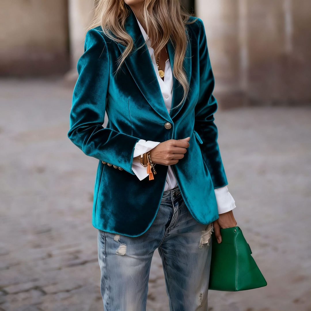Violet | Women's Tailored Velvet Blazer