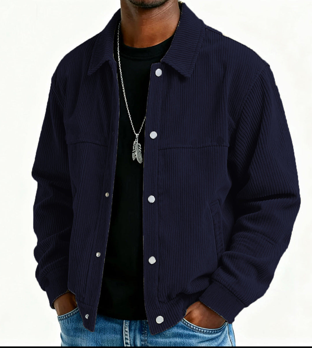 Gavin | Men's Corduroy Button-Up Jacket