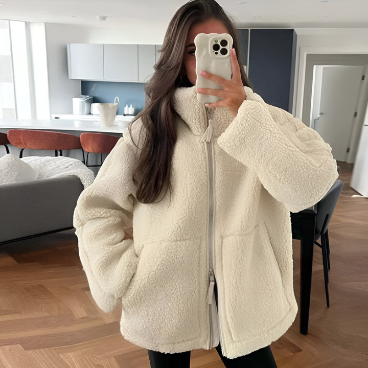 Priscilla | Women's Oversized Teddy Fleece Jacket