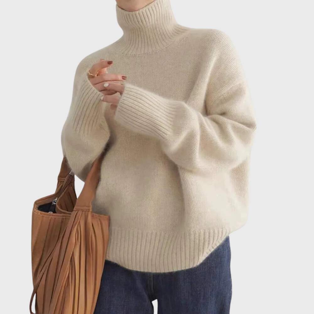 Women's Soft Cashmere Turtleneck Jumper
