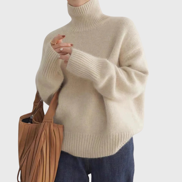 Women's Soft Cashmere Turtleneck Jumper