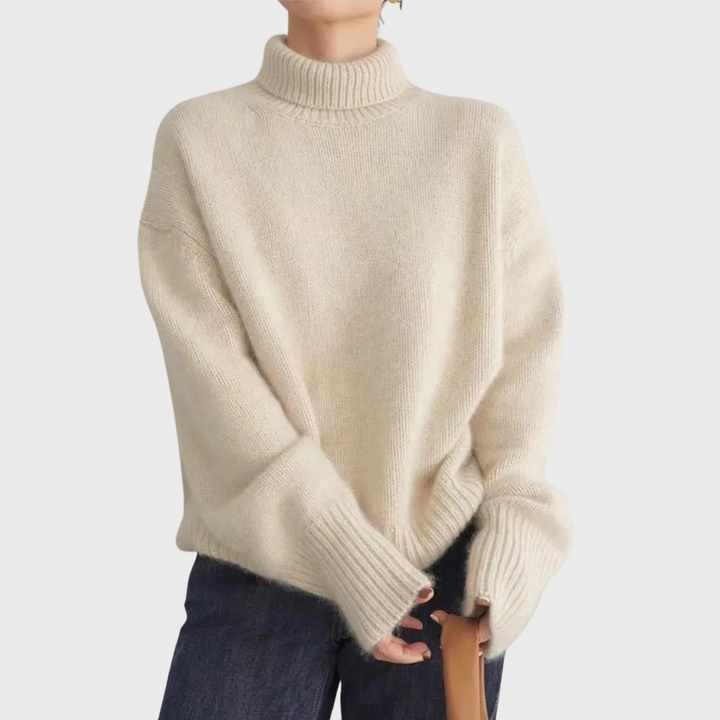 Women's Soft Cashmere Turtleneck Jumper