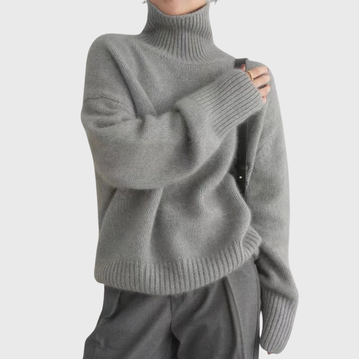 Women's Soft Cashmere Turtleneck Jumper