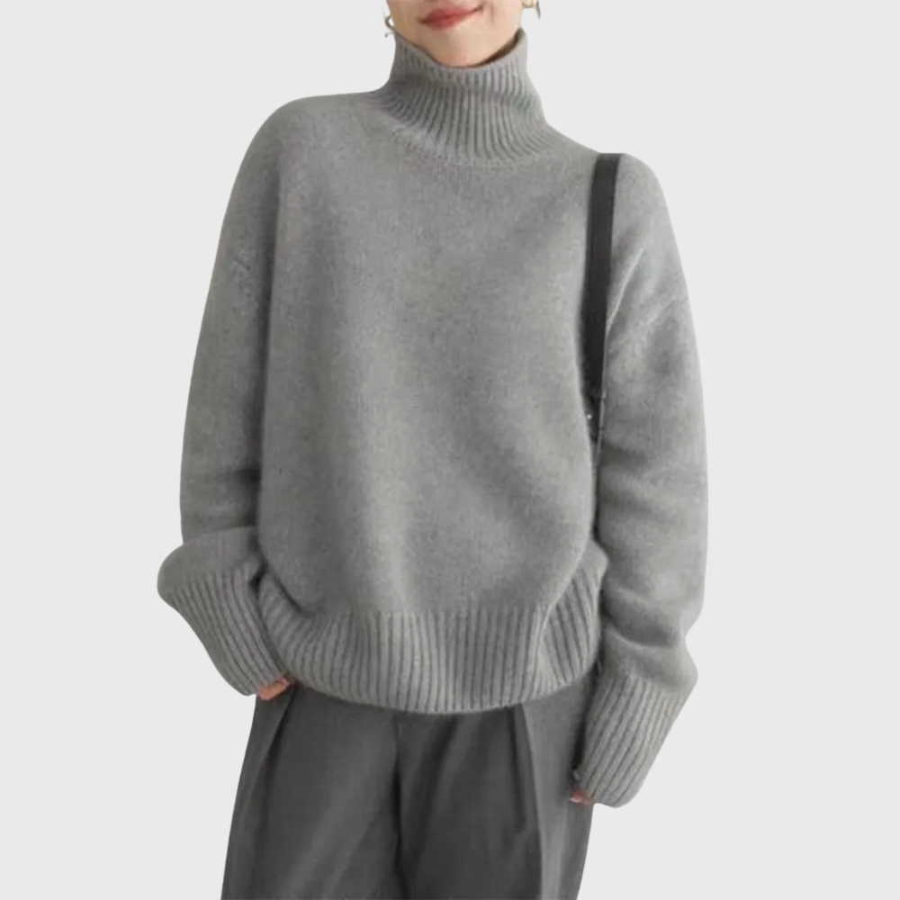 Women's Soft Cashmere Turtleneck Jumper