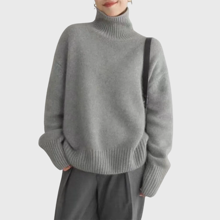 Women's Soft Cashmere Turtleneck Jumper