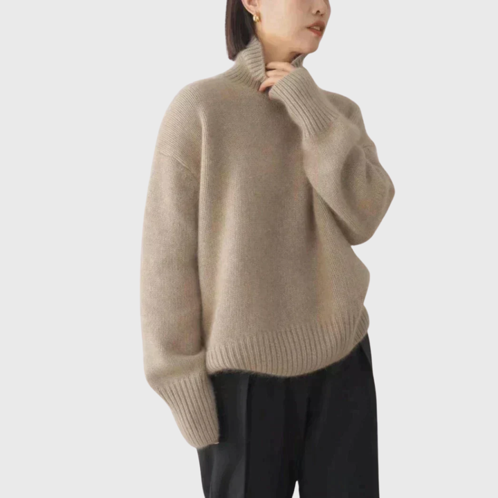Women's Soft Cashmere Turtleneck Jumper