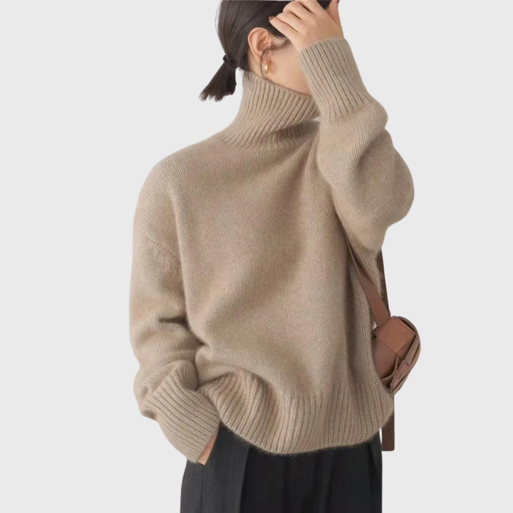 Women's Soft Cashmere Turtleneck Jumper