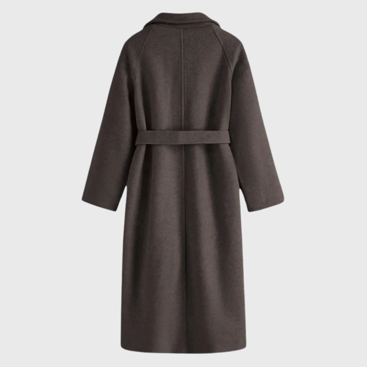 Bernadette | Women's Long Belted Wool Wrap Coat