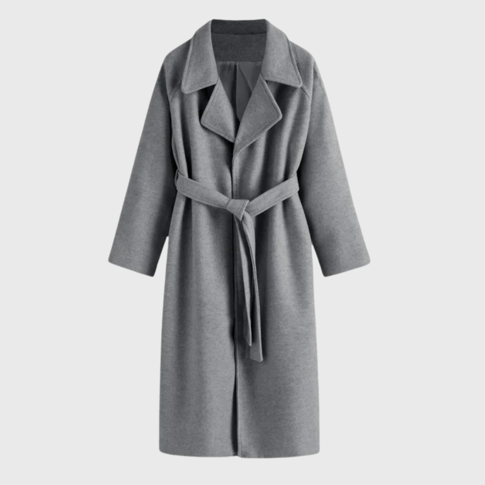 Bernadette | Women's Long Belted Wool Wrap Coat