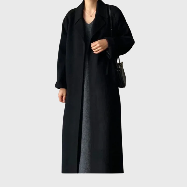 Bernadette | Women's Long Belted Wool Wrap Coat