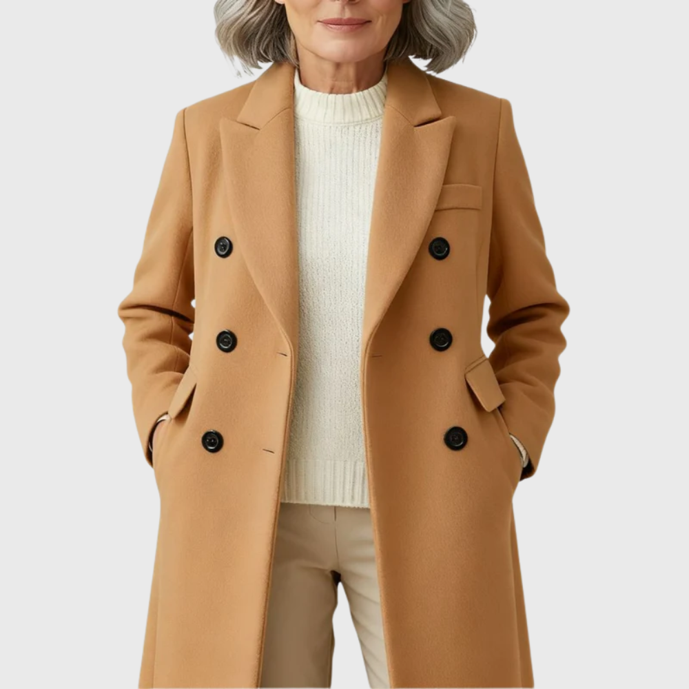 Iona | Women's Classic Tailored Wool-Blend Coat