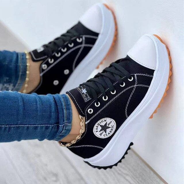 Women's Chunky Canvas Trainers