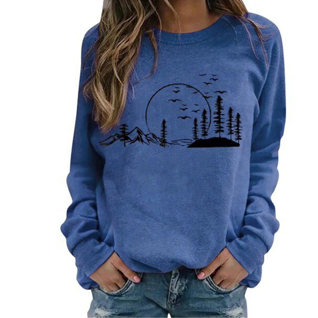 Eileen | Women's Relaxed Fit Graphic Sweatshirt