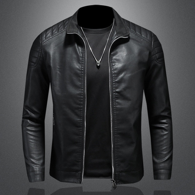 Hector | Men's Quilted Leather Bomber Jacket