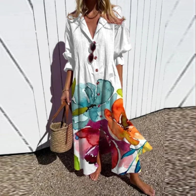 Women's Bohemian Lace Maxi Dress