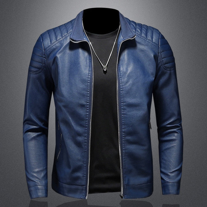 Hector | Men's Quilted Leather Bomber Jacket