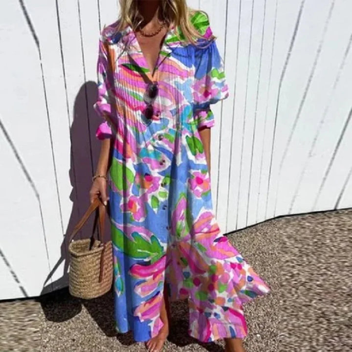 Women's Bohemian Lace Maxi Dress